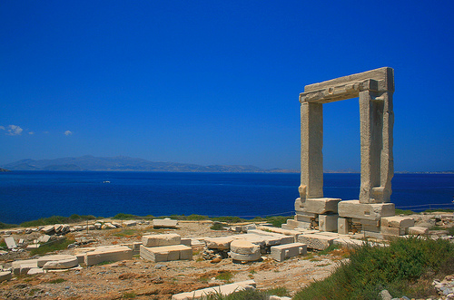 Naxos en Grecia, Portara.
