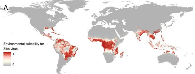 Mapa del Zika